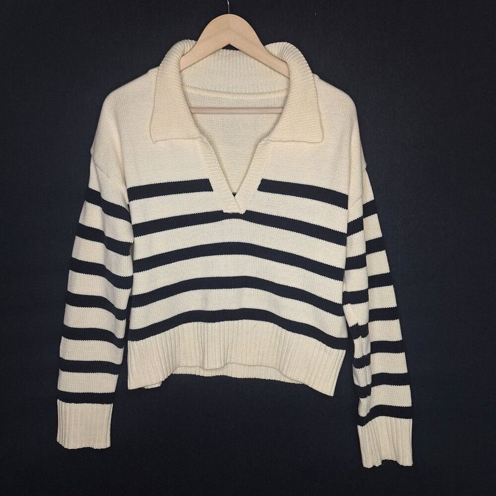 💙 Cider Oversized Knit Sweater Size S/M/L Nautical Preppy Old Money Comfy Chic